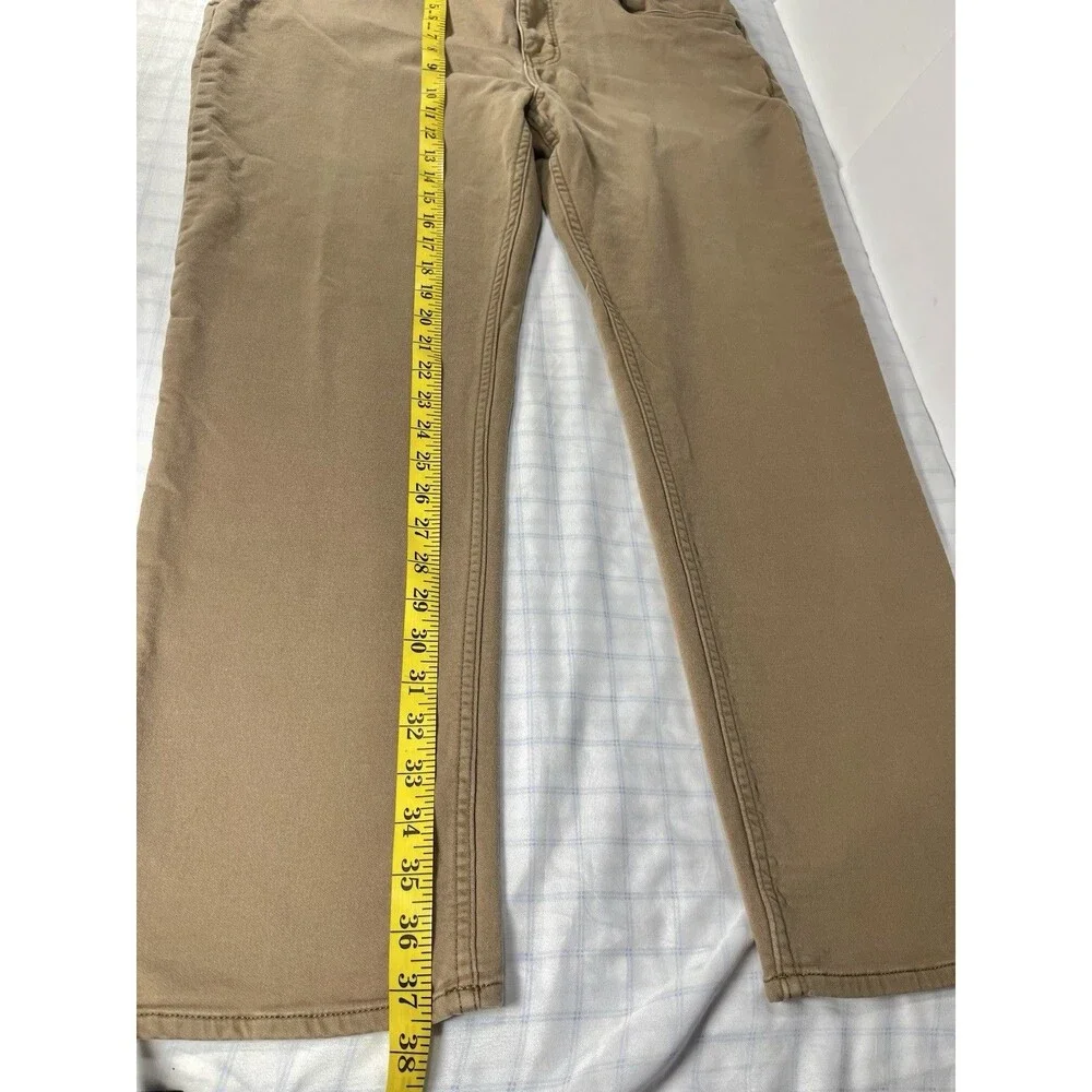 Banana Republic Men's Pants Size 38x30 Brown Tan Stretch 5 Pocket Cotton Chino